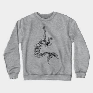 Mermaid Skeleton Crewneck Sweatshirt